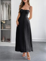 Vestido largo informal de vacaciones ajustado para mujer Primavera Verano - details 16