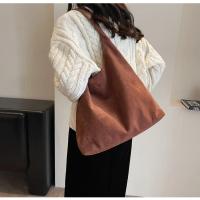 Bolso de hombro de gamuza de gran capacidad para mujer, bolso de viaje informal Simple, bolsos Retro, Otoño e Invierno - details 27