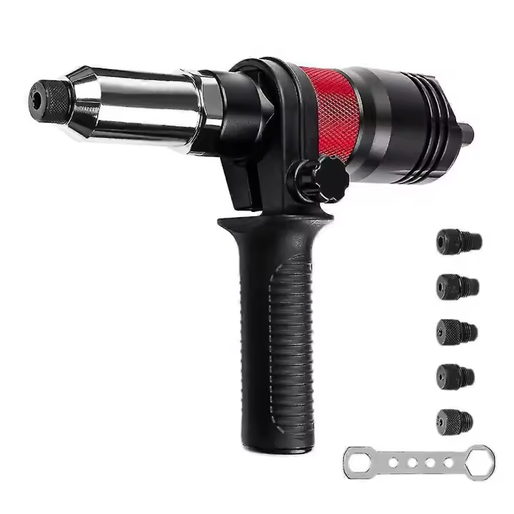 Adaptador de Tuercas Eléctricas Herramienta de Prensación Automática sin Cable con Destornillador y Mango Ideal para Pegatinas y Decalques de Pared - 1