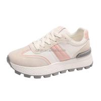 Nuevo estilo 2025, zapatos de cuña ligeros para mujer, deportes antideslizantes, soporte para arco, zapatillas rosas para correr para niñas, marca de regreso a la escuela - details 2