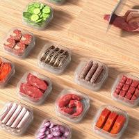Caja de conservación de alimentos para carne de calidad alimentaria, recipiente de plástico para frutas y verduras de 350ml, contenedores de almacenamiento de alimentos sellados apilables, Dumpling - details 3