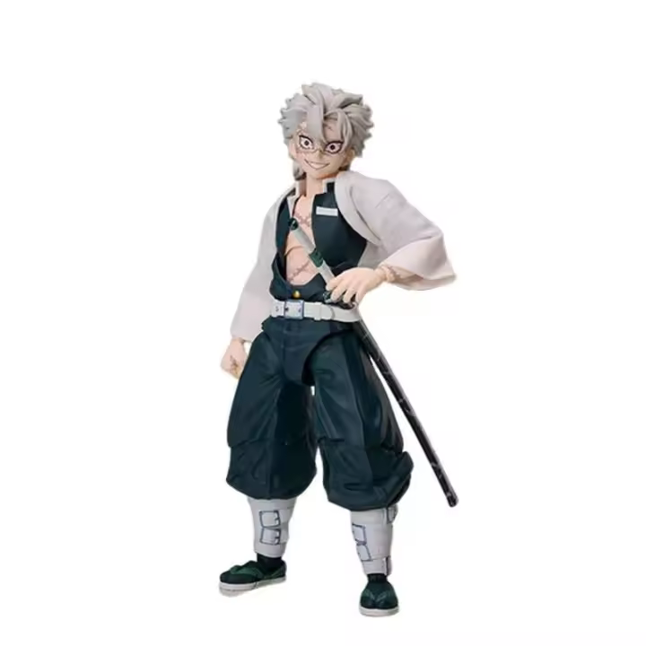 BUZZmod ANIPLEX genuino. Shinazugawa Sanemi & Genya Demon Slayer figura de acción Anime muñecas coleccionables en miniatura - 1