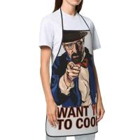 Babero personalizado Breaking Bad Time delantales hombres mujeres Unisex adulto Chef cocina Walter White Tablier cocina jardinería - details 182