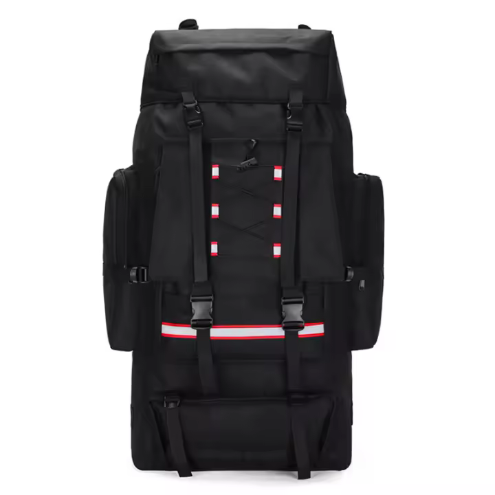 Bolsas de Trekking de 130L para hombre, mochila de escalada con cordón reflectante para acampar al aire libre, senderismo, mochilas de equipo - 1