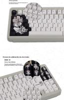 Machima keycap fire68 con personaje japonés raíz pbt adaptador mega león mad6860 (teclado no incluido) - details 1