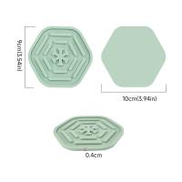 Posavasos de silicona antideslizante, copo de nieve suave, soporte para olla, vajilla, alfombrilla de aislamiento, accesorios de mesa hexagonales, Mantel Individual para taza - details 4