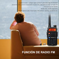 Walkie-talkie 2 piezas, 5W, 128 canales, USB, VHF, UHF, Radio Ham - details 15
