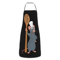 Unisex Ratatouille Remy con cuchara delantal adultos mujeres hombres Chef Tablier cocina para cocinar película animada pintura - details 18