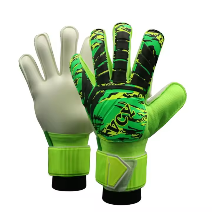 Guantes de portero de fútbol antideslizantes, coloridos guantes de portero de fútbol resistentes al desgaste, guantes de fútbol de látex ajustables transpirables - 1