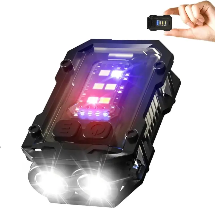 Linterna LED Recargable Mini Llavero con Clip Linterna de Trabajo de Emergencia Portátil para Reparaciones - 1