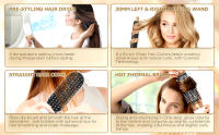 Cepillo secador de pelo, 5 accesorios para cabellos lisos y luminosos, ondas suaves o rizos marchos - details 8