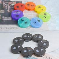 Organizador de pastillas de 7 días de cuero PU, contenedor de medicamentos, marca semanal, pastillero arcoíris, compartimentos AM/PM, 2 veces al día - details 1