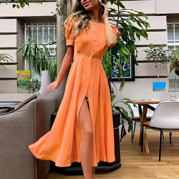 Conjunto Elegante para Mujeres 2025 Vestido Corto y Cardigán de Punto Cintura Alta Tallas XS-XL - 1