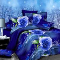 Juego de Cubierta de Edredón con Flores Moradas 3/4 Piezas en Rojo y Negro con Sábana Plana y Ropa de Cama de Lujo para Mujer y Niña - details 21