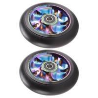 Ruedas de repuesto para patinete eléctrico, ruedas de Pu de 2 piezas y 100Mm con rodamiento para coches mecedoras, coches extremos y patinetes - details 2