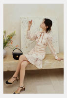Vestido Cheongsam Mejorado de Alta Gama Qifan 2025 Primavera-Verano Estilo Chino Ligero para Mujeres - details 2