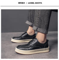 Las nuevas suelas de plataforma para hombre son zapatos de cuero casuales, versátiles y a la moda. - details 12