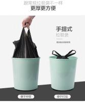 Bolsa de plástico negra para el hogar, 100/200 Uds., mango para reciclaje de basura, lata de basura de gran capacidad, bolsas de basura de cocina Mart de 32x52cm - details 9