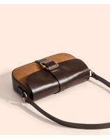 Bolso de hombro retro con diseño de nicho, bolso de axilas con contraste de empalme mate, bolso de mensajero versátil de alta gama de gran capacidad - details 11