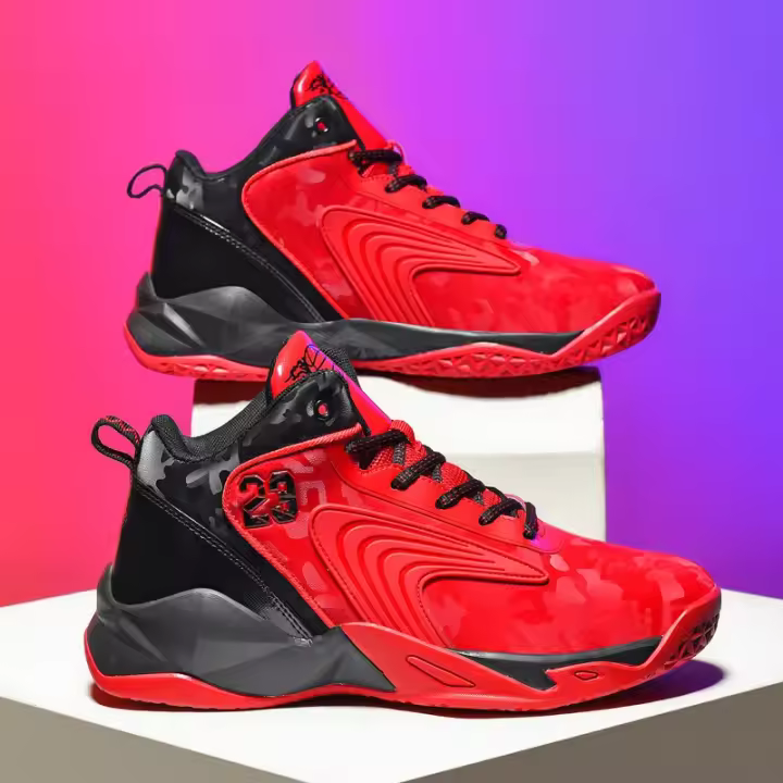 Zapatillas de baloncesto transpirables para hombre , zapatos deportivos antideslizantes para gimnasio, Entrenamiento Atlético - 1