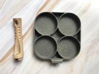 Walfos 2/4 Hole Non-Stick Frying Pan Thickened Omelet Pans Egg Burger Pancake Pot Ham Steak Pots Breakfast Maker Cookware - details 6