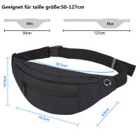 Riñonera Mujer Hombre con Conector para Auriculares, bolso para Entrenamiento al Aire Libre, Viajes, Correr, Senderismo - details 8