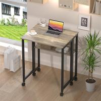 Escritorio Plegable Pequeño Estante de Almacenamiento con Ruedas Montaje Fácil - details 14