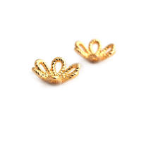 Tapas de Abalorios de Brasso Dorado 18K de Alta Calidad Accesorios de Joyería DIY para Collares y Pendientes - details 3