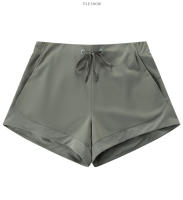 SHINBENE Pantalones Cortos Deportivos de Gimnasio para Mujer Cómodos y Suaves con Cintura Ajustable Correa de Nylon para Yoga Running Fitness Entrenamiento - details 2