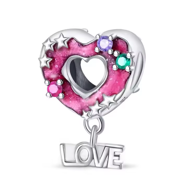 Las cuentas de plata pura de alta calidad son una opción ideal para pulseras de bricolaje, regalos de joyería navideña y el día de San Valentín. - 1