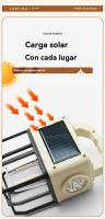 Luz camping recargable solar Portátil multifunción al aire libre carpa Linterna niña - details 9