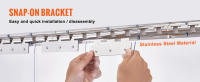 SucceBuy Cortina de tiras, cortina de puerta de tiras de PVC transparente para congeladores, refrigeradores y puertas de almacén, 50% de superposición incluida - details 3