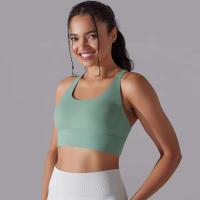 Hamidou-Sujetador de Yoga con espalda cruzada para mujer, ropa interior deportiva absorbente de golpes, correas de hombro cruzadas, Top corto de Fitness, deportes a prueba de golpes - details 10