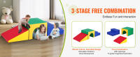 SucceBuy Escalador de túnel individual, juego de 3 piezas para niños pequeños, bloques de escalada de espuma con escaleras y rampa, juego de interior para niños pequeños y preescolares, fácil de limpiar, surtido - details 3