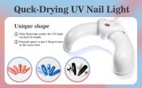 Lámpara LED de secado de uñas, luz blanca minimalista de 8,5x4,5x2, 0 pulgadas con 3 temporizadores, portátil, mate, ABS, secador de esmalte de Gel UV para salón de casa - details 1