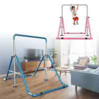 Barra de gimnasia ajustable para niños pequeños, entrenamiento, gimnasio en casa, barras horizontales altas - details 1
