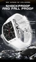 Reloj Digital Multifuncional de Lujo Premium 2025 Reloj de Moda para Hombres a Prueba de Agua con Correa de Cuero Función de Alarma Estilo Trendy - details 14