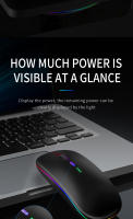 Portable RGB Bluetooth Wireless Mouse 2.4GHz USB Rechargeable Power Display Mouse Gamer for iPad Laptop PC Macbook Gaming Mouse - details 4