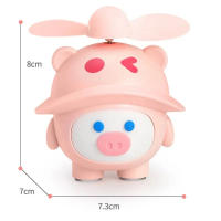 Ventilador eléctrico portátil de mano, ventilador de dibujos animados, carga USB, silencioso, regalo de Festival, nuevo, 2024 - details 5