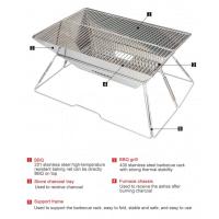 Estufa al aire libre brasero de acero inoxidable para acampar, calentador de leña, portátil, plegable, para caminata, barbacoa, soporte para parrilla - details 9