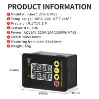 Controlador de temperatura Digital ZFX-G3051, termostato de microordenador, calefacción, refrigeración, Control, Sensor NTC, AC110-220V - details 4