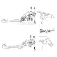 Palanca de freno y embrague ajustable para motocicleta SUZUKI GS500E GS 500 GS500 E 1994-1998 accesorios de finales de agarre - details 8