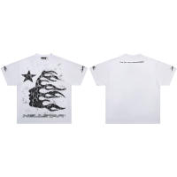 Nueva colección de verano con logotipo impreso frontal, camiseta deportiva de algodón puro con cuello redondo para hombre, camisa informal de estilo básico para pareja - details 12