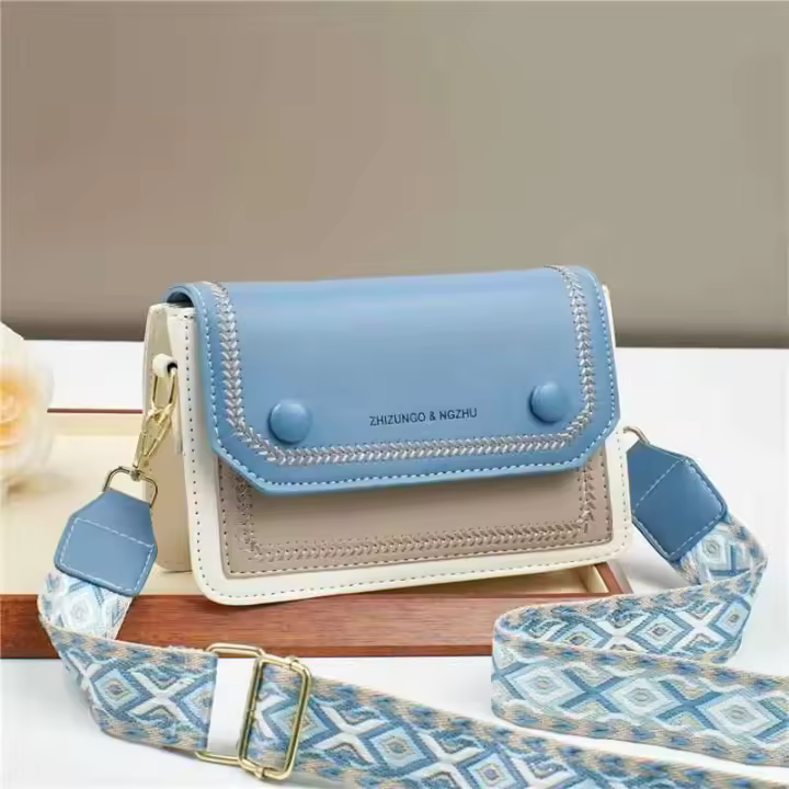Bolso de mujer de gama alta 22123 bolso bandolera de PU de gran capacidad, estilo abierto - 1