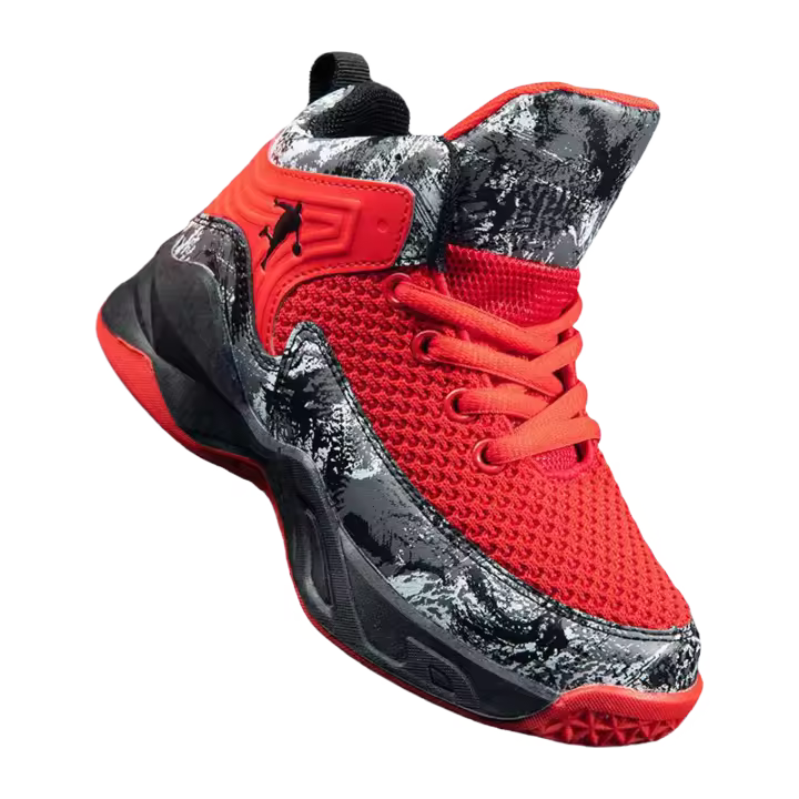 Zapatillas deportivas antideslizantes de suela gruesa de baloncesto para niños, modelo nuevo 2024 - 1