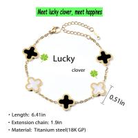 Pulseras de joyería para Mujer, pulseras brillantes, pulseras de Diamantes de Trébol de Cuatro Hojas para Mujer, fashion - details 0