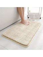 Alfombrilla de baño antideslizante con absorción de agua, alfombra de baño engrosada, alfombra de pelo largo, alfombra de baño duradera lavable a máquina - details 6