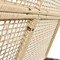 Conjunto de Jardín de Rattan Tenda, Cojines de Asiento, Cortina de Puerta Grisa - details 10