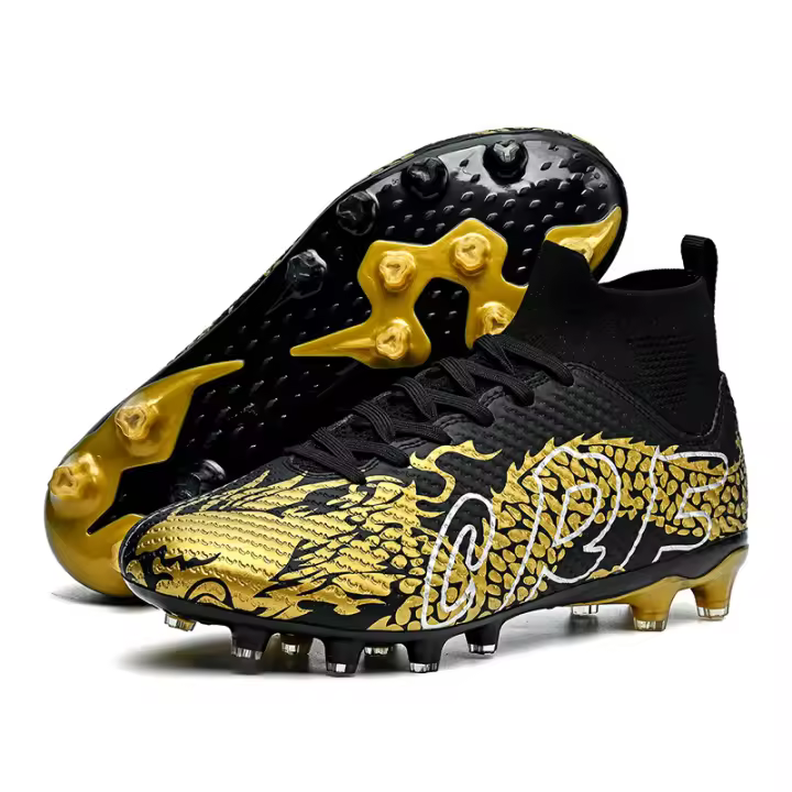 Zapatos de fútbol transpirables de caña alta Dragon Year Limited para césped, hombres y mujeres adultos - 1