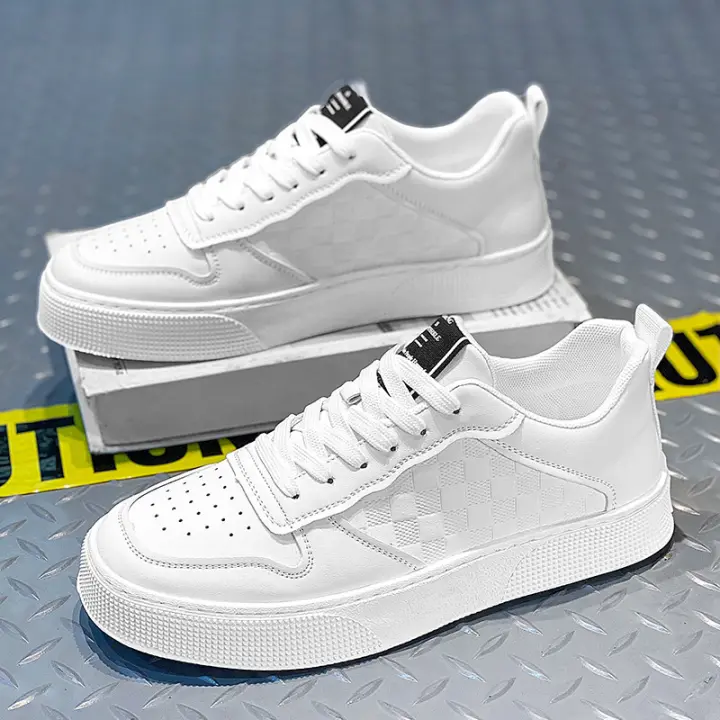 Zapatos de suela suave a cuadros, zapatillas de moda - 1